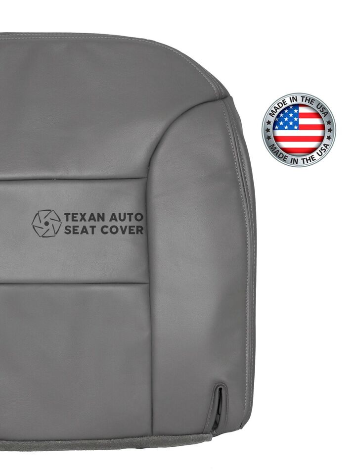 Fits 1995, 1996, 1997, 1998, 1999 GMC Suburban Driver Side Bottom Leather Replacement Seat Cover Gray