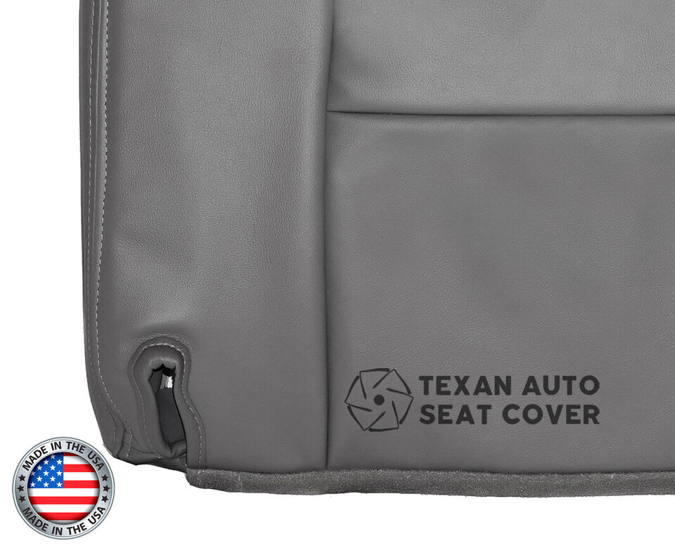 Fits 1995, 1996, 1997, 1998, 1999 GMC Suburban Driver Side Bottom Leather Replacement Seat Cover Gray