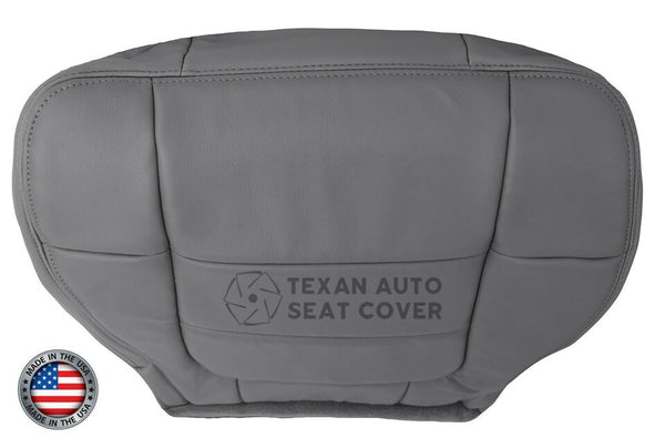 Fits 2001, 2002 Ford F-150 Lariat  Super-Cab, Extended-Cab Passenger Side Bottom Leather Replacement Seat Cover Gray