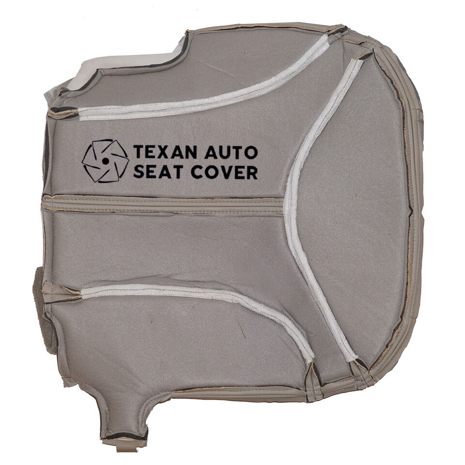 Fits 2000, 2001. 2002 GMC Yukon XL, SLT, SLE Driver Side Bottom Synthetic Leather Seat Replacement Cover Tan