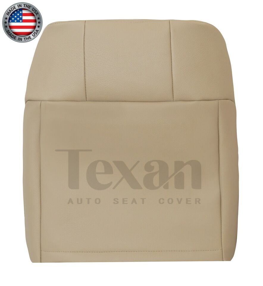 2005 to 2009 Ford Mustang GT V8 Passenger Side Lean Back Perforated Leather Replacement Seat Cover Tan