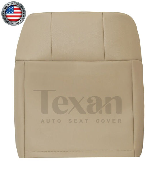 2005 to 2009 Ford Mustang GT V8 Driver Side Lean Back Perforated Leather Replacement Seat Cover Tan