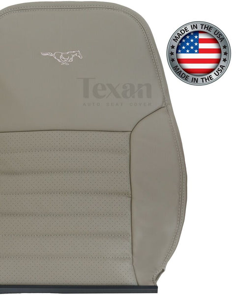 1999  to 2004 Ford Mustang V8 GT Passenger Side Lean Back Perforated Leather Replacement Seat Cover Tan