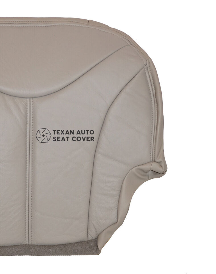Fits 2000, 2001. 2002 GMC Yukon XL, SLT, SLE Passenger Side Bottom Synthetic Leather Seat Replacement Cover Tan