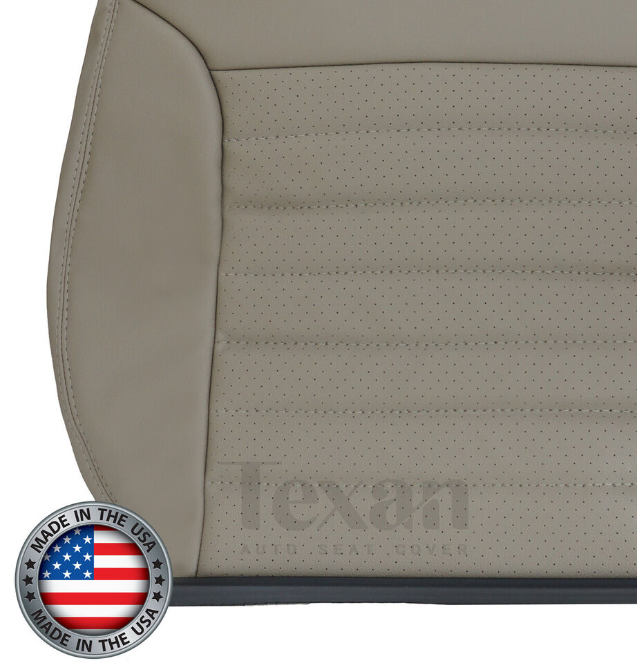 1999  to 2004 Ford Mustang V8 GT Passenger Side Lean Back Perforated Leather Replacement Seat Cover Tan