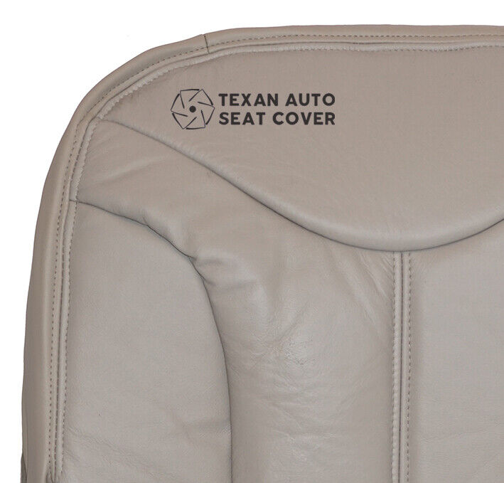 Fits 2000, 2001. 2002 GMC Yukon XL, SLT, SLE Driver Side Bottom Synthetic Leather Seat Replacement Cover Tan