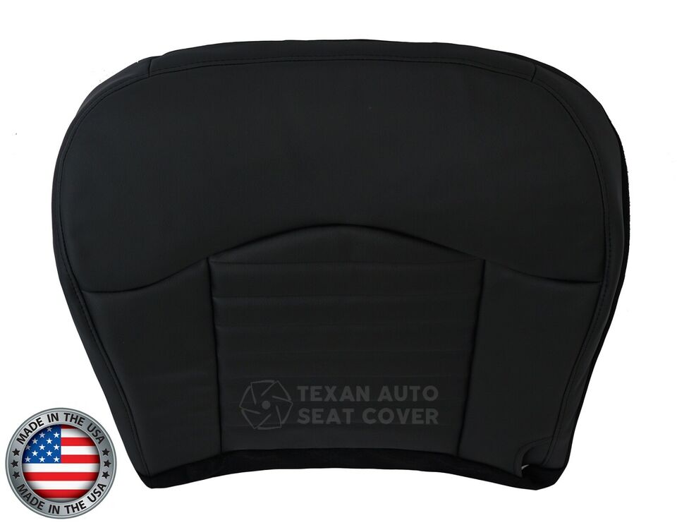 2000 Ford F-150 Harley Davidson Crew-Cab Driver Side Bottom Fully Leather Replacement Seat Cover Black