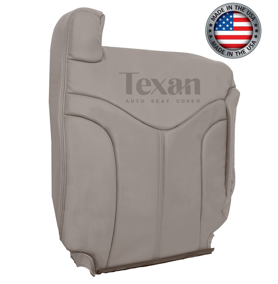 Fits 2000, 2001. 2002 GMC Yukon XL, SLT, SLE Passenger Side Lean Back Synthetic Leather Seat Replacement Cover Tan