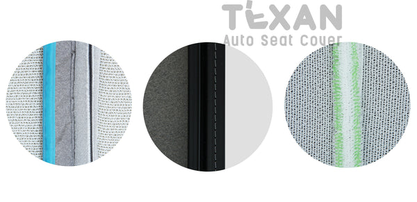 Fits 2012, 2013, 2014 Chevy Silverado Driver Side Lean Back Perforated Leather Seat Cover Gray