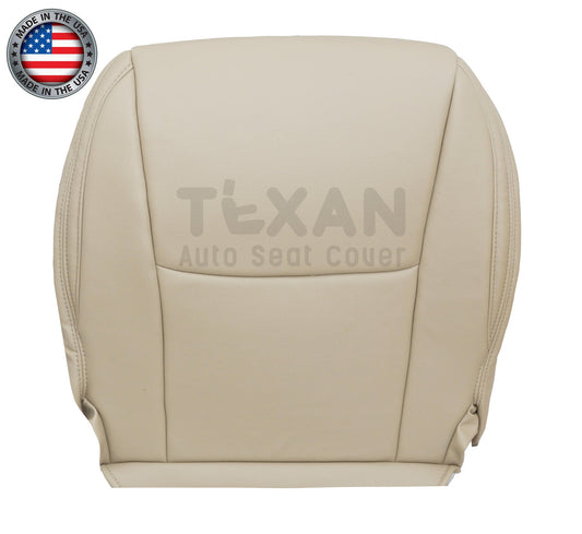2003, 2004, 2005, 2006, 2007, 2008, 2009 Lexus Gx470 Passenger Side Bottom Synthetic Leather Replacement Seat Cover Ivory Tan