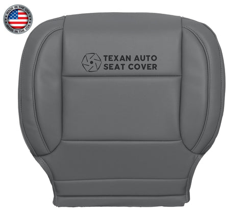 2014 to 2019 Chevy Silverado Passenger Side Bottom Leather Replacement Seat Cover Gray