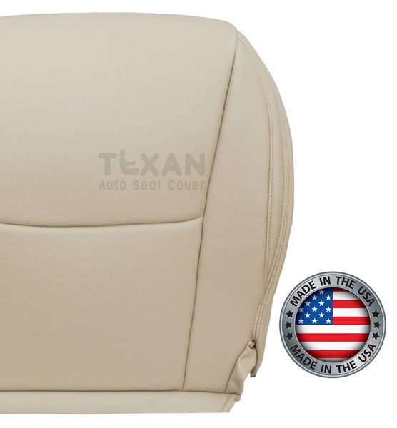 2003, 2004, 2005, 2006, 2007, 2008, 2009 Lexus Gx470 Passenger Side Bottom Synthetic Leather Replacement Seat Cover Ivory Tan