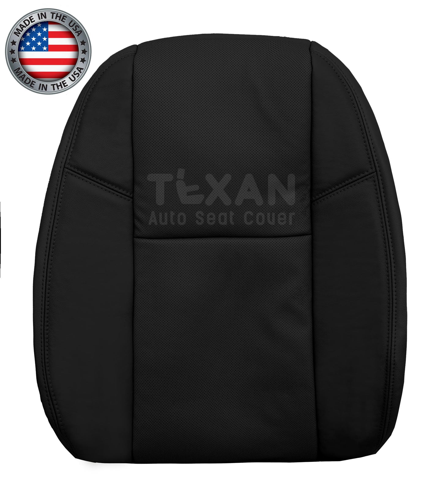Fits 2012, 2013, 2014 GMC Sierra SLT Driver Side Lean Back Perforated Synthetic Leather Seat Cover Black