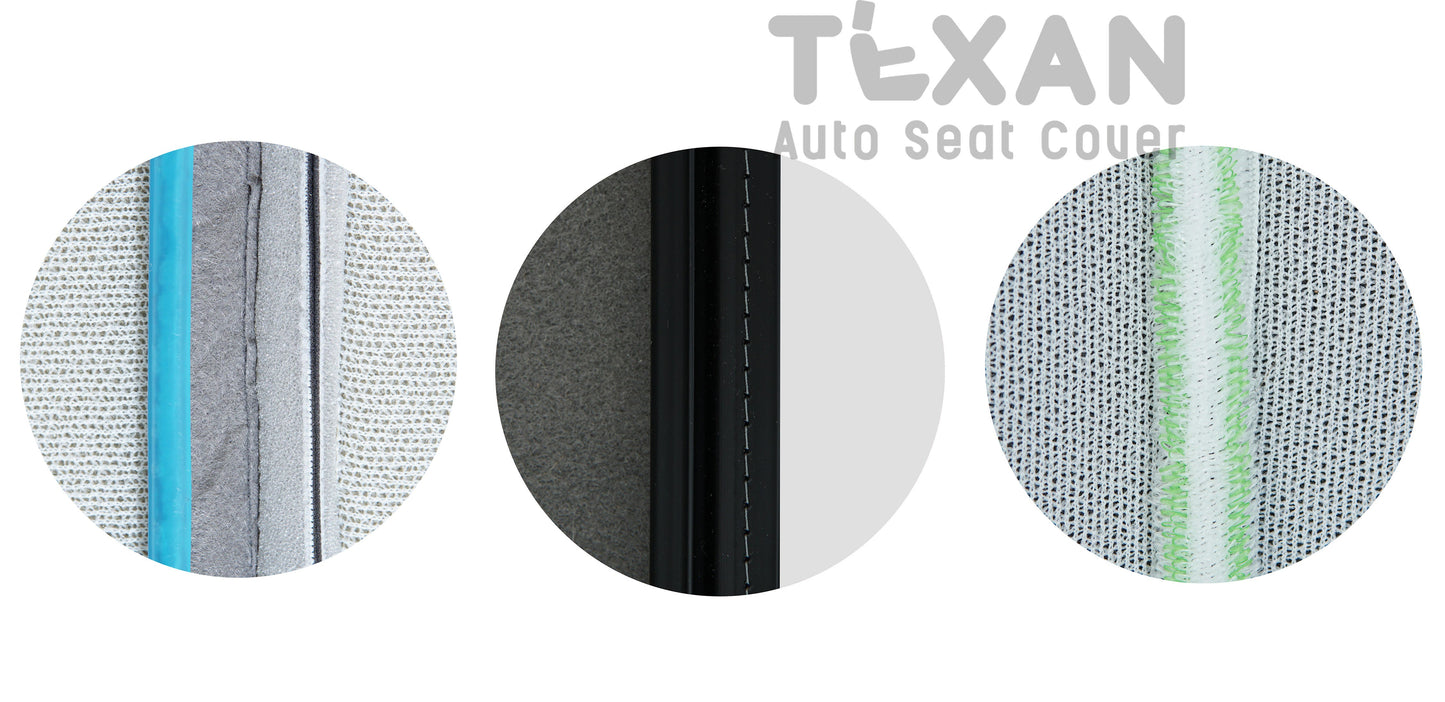 Fits 2006, 2007 Ford F150 Harley Davidson Passenger Side Bottom Leather Seat Cover Black