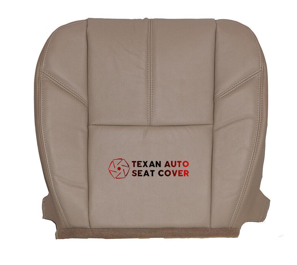 2007, 2008, 2009, 2010, 2011, 2012, 2013, 2014 GMC Sierra Denali, SLT, SLE, SL Passenger  Side Bottom Leather Replacement Seat Cover Tan