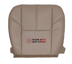 2007, 2008, 2009, 2010, 2011, 2012, 2013, 2014 GMC Sierra Denali, SLT, SLE, SL Driver Side Bottom Leather Replacement Seat Cover Tan