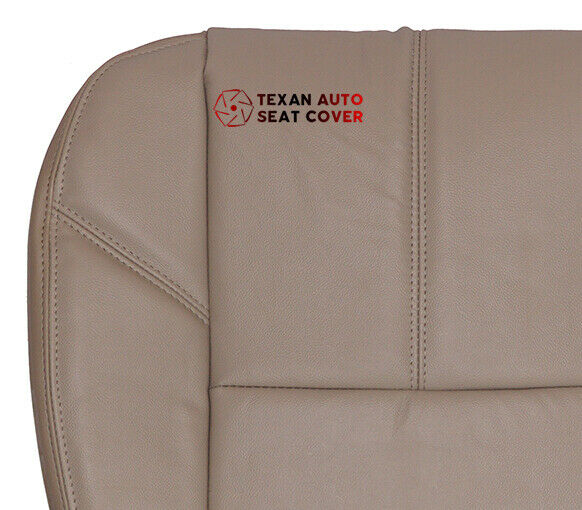 2007 to 2014 Chevy Silverado Driver Bottom Synthetic Leather Seat Cover Tan