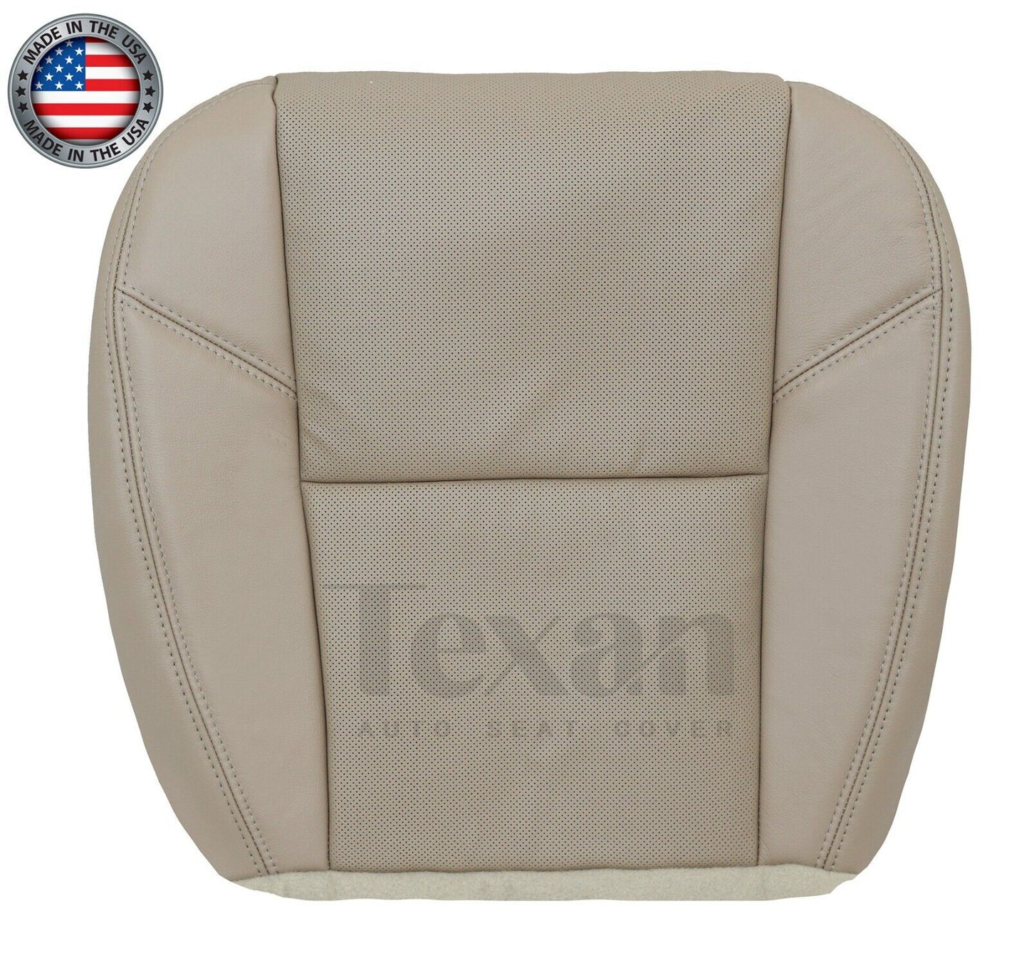 2009, 2020, 2011, 2012, 2013 Chevy Avalanche LTZ Passenger Bottom Leather Replacement Seat Cover Tan