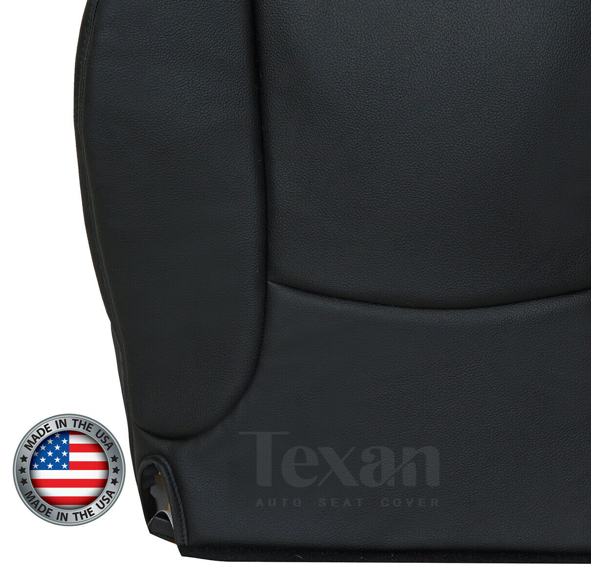 2002, 2003, 2004, 2005 Dodge Ram 1500, 2500, 3500 ST, Base, Work Truck Driver Side Bottom Synthetic Leather Seat Cover Dark Gray