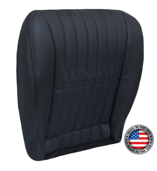 2000, 2001, 2002 Chevy Camaro SS V6 RS Passenger Bottom Perforated Synthetic Leather Seat Cover Black