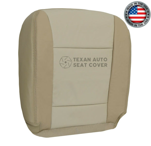 For 2006 to 2010 Ford Explorer Passenger Side Bottom Synthetic Leather Replacement Seat Cover 2 Tone Tan