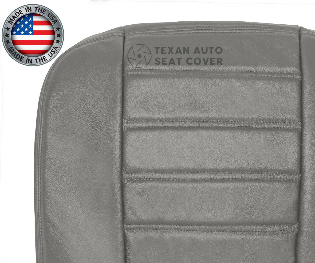 2003, 2004, 2005, 2006, 2007, Hummer H2 SUV, SUT, Truck, Luxury, Adventure Passenger Side Bottom Synthetic Leather Seat Cover Gray