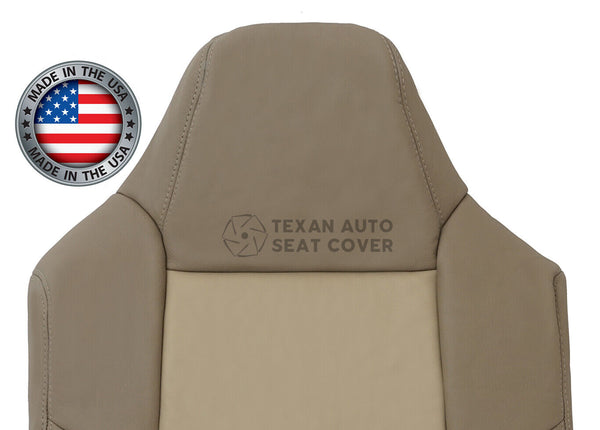 02, 03, 04 Ford Excursion Eddie Bauer Passenger Lean Back Leather Seat Cover Tan