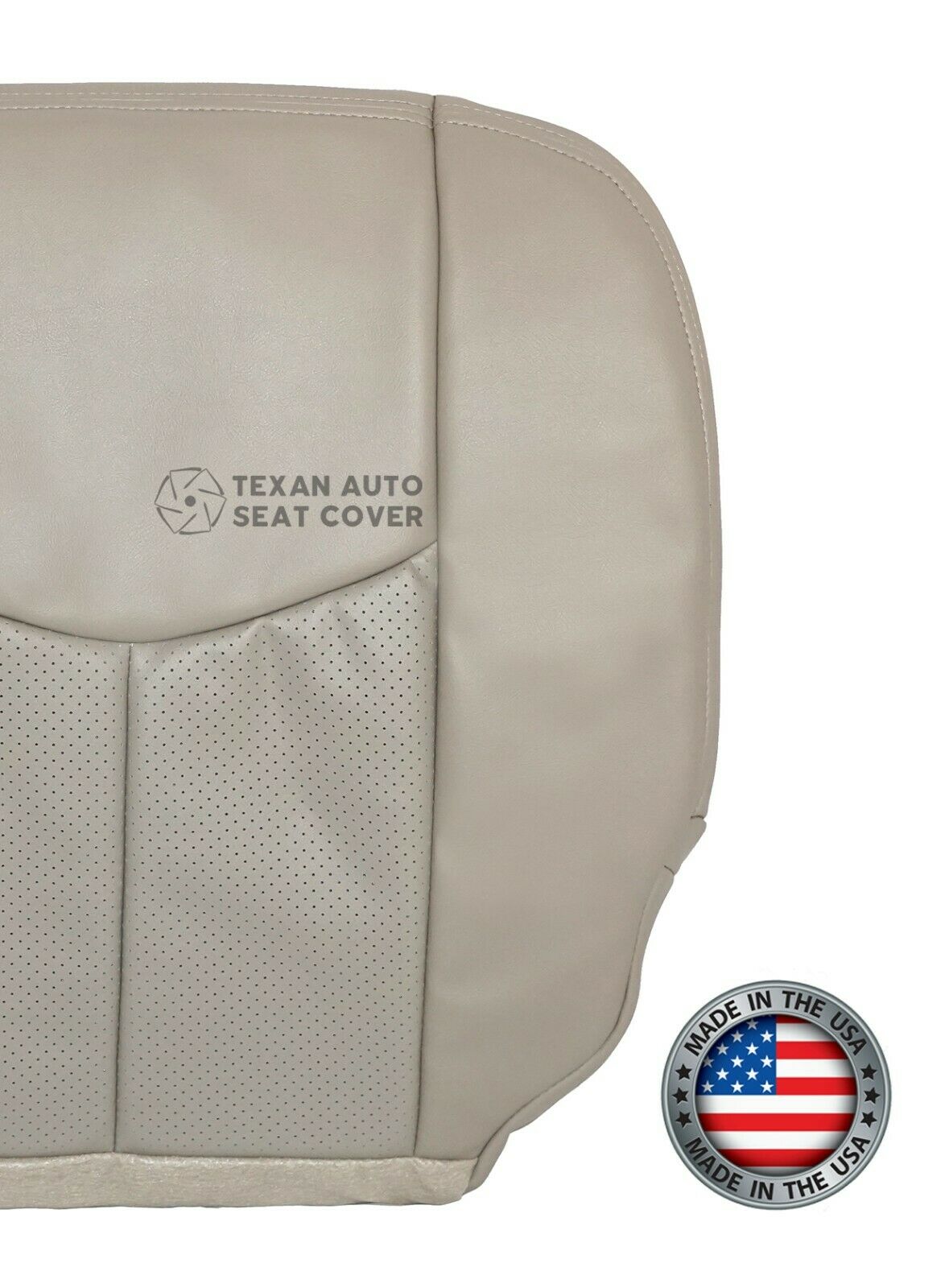 2003 2004 2005 2006 Cadillac Escalade EXT ESV Driver Bottom Perforated Leather Seat Cover Shale