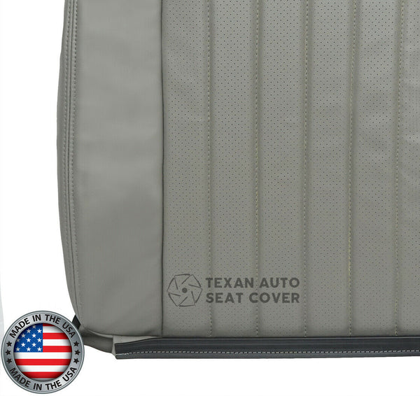 1994, 1995, 1996 Chevy Impala SS Driver Side Lean Back Perforated Leather Replacement Seat Cover Gray