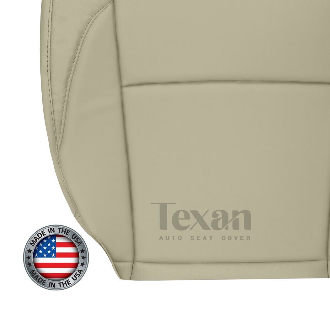 For 2007 to 2012 Lexus ES350 Passenger Side Bottom Leather Replacement Seat Cover Tan