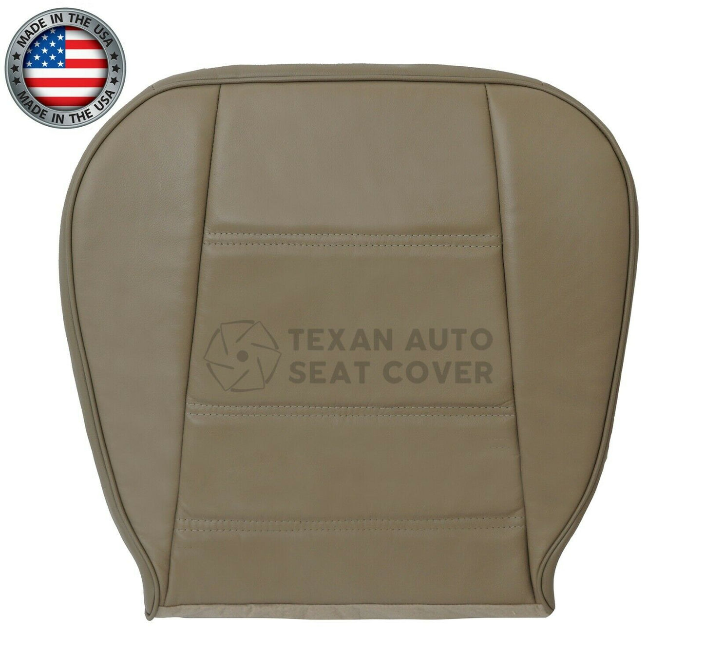 1999, 2000, 2001, 2002, 2003, 2004 Ford Mustang V6 Passenger Side Bottom Leather Replacement Seat Cover Tan