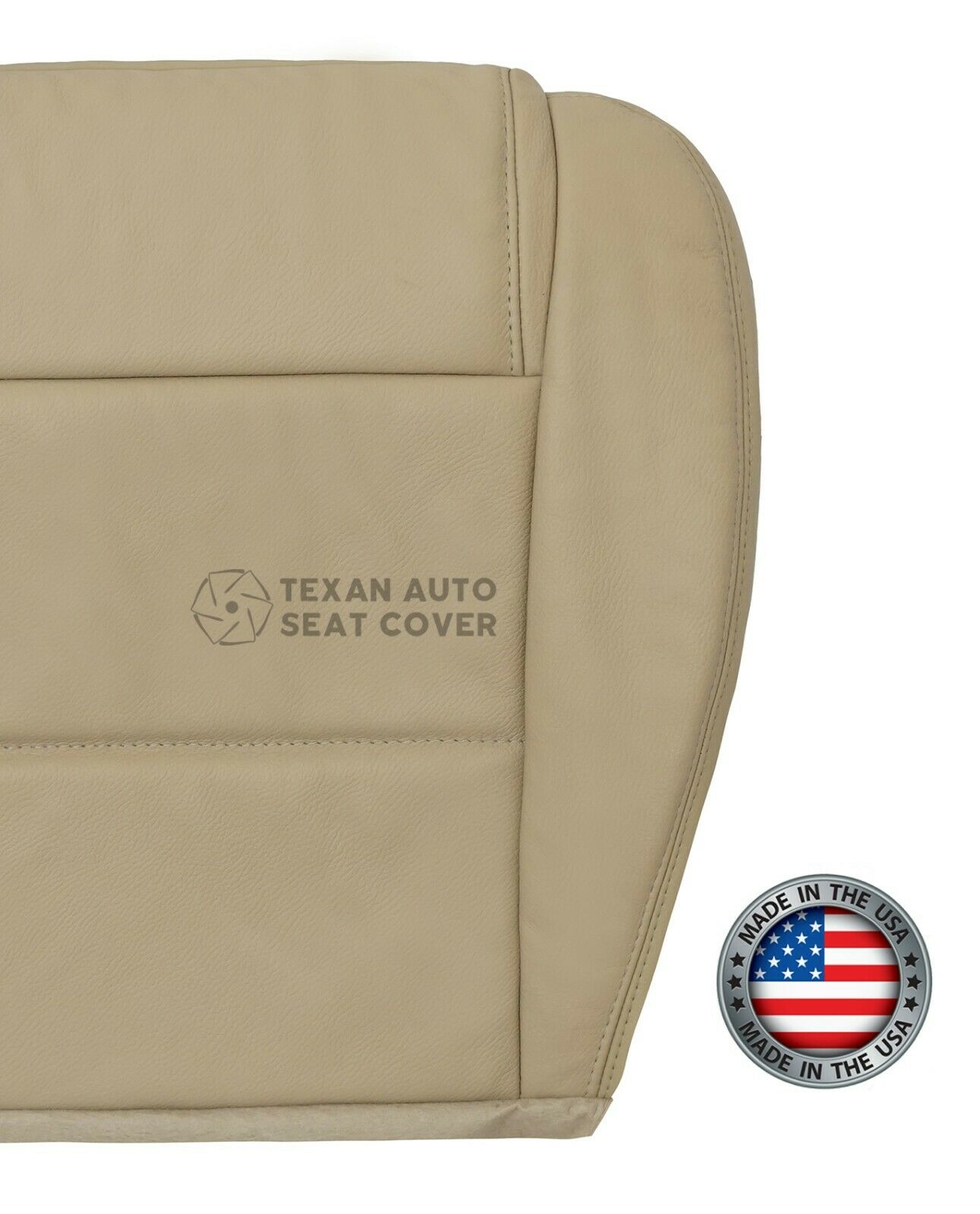 2005, 2006, 2007, 2008, 2009 Ford Mustang V6 Passenger Side Bottom Leather Replacement Seat Cover Tan