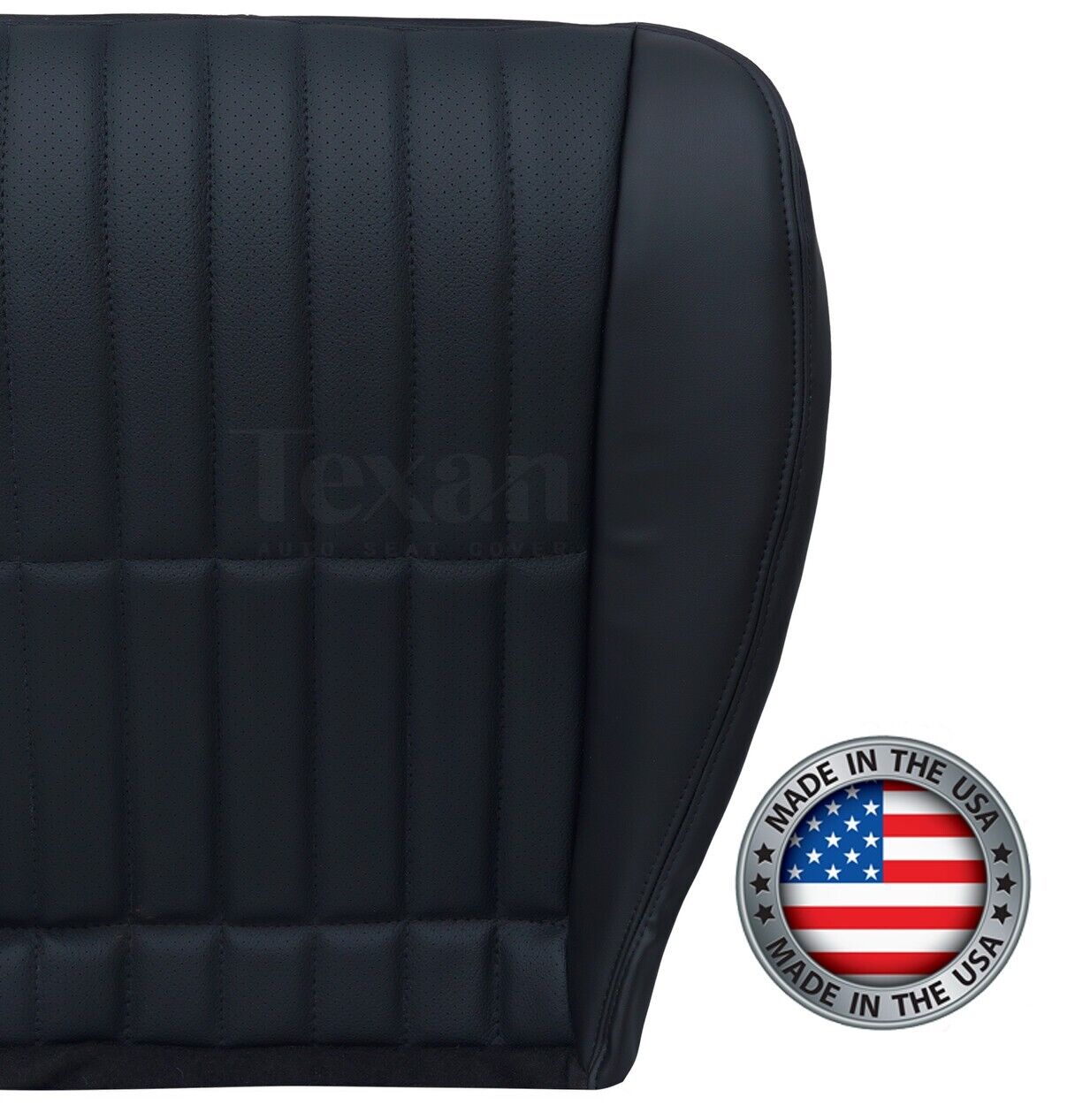 2000, 2001, 2002 Chevy Camaro SS V6 RS Driver Bottom Perforated Synthetic Leather Seat Cover Black