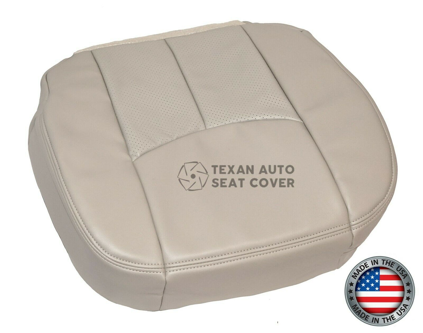 2003 2004 2005 2006 Cadillac Escalade ESV EXT Passenger Side Bottom Perforated Leather Seat Cover Shale