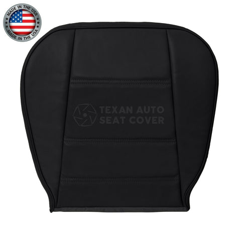 1999, 2000, 2001, 2002, 2003, 2004 Ford Mustang V6 Driver Side Bottom Leather Replacement Seat Cover Black