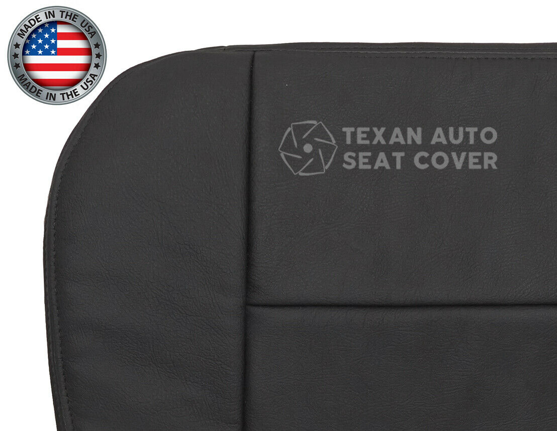 2003, 2004 Ford F250-F350-F450-F550 Lariat, Quad-Cab, Extended-Cab, X-Cab Driver Bottom Synthetic Leather Seat Cover Black