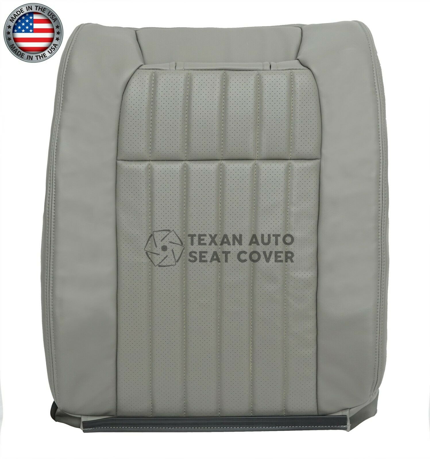 1994, 1995, 1996 Chevy Impala SS Driver Side lean back Perforated Leather Replacement Seat Cover Gray