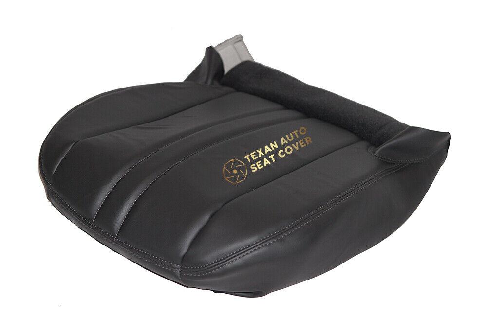 1997 to 2002 Chevy Express Van Passenger Side  Bottom Synthetic Leather Replacement Seat Cover Dark Gray