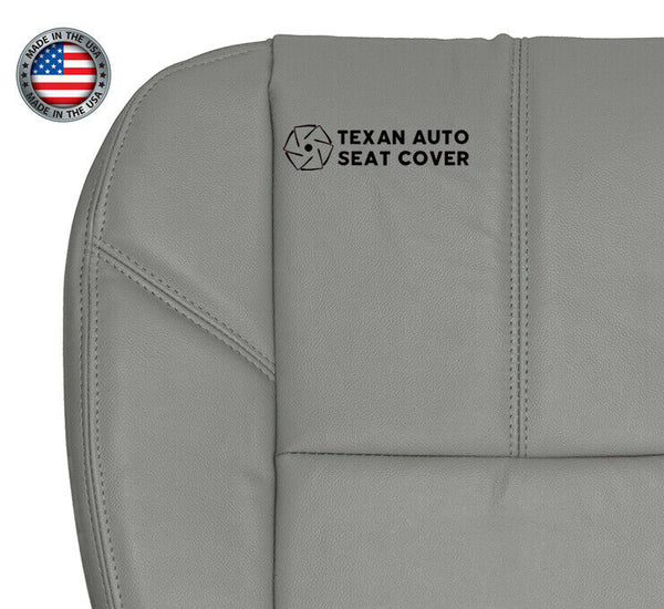 2007 to 2014 Chevy Silverado Driver Bottom Synthetic Leather Seat Cover Gray