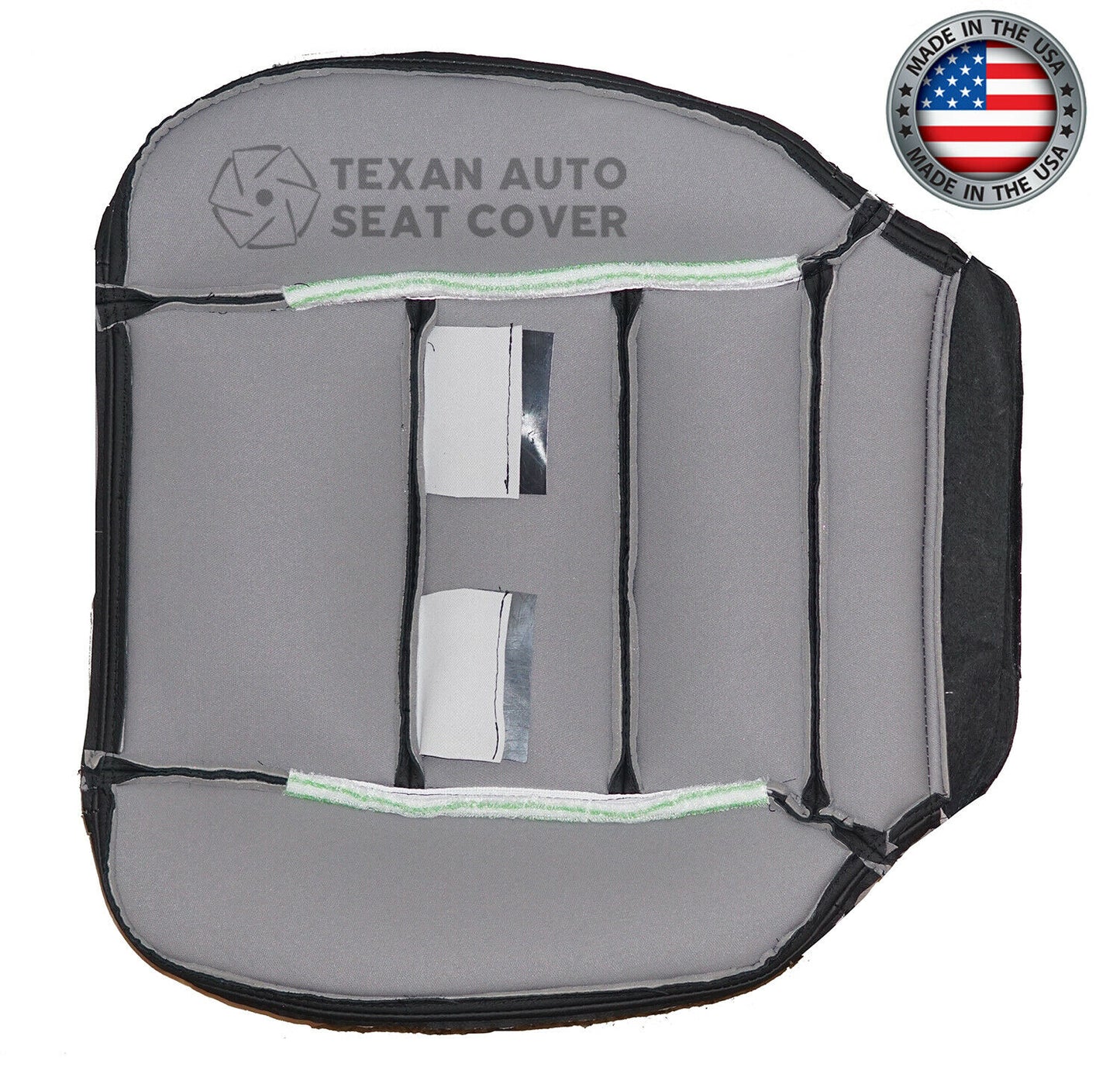 2003, 2004 Ford F250-F350-F450-F550 Lariat, Quad-Cab, Extended-Cab, X-Cab Driver Bottom Synthetic Leather Seat Cover Black