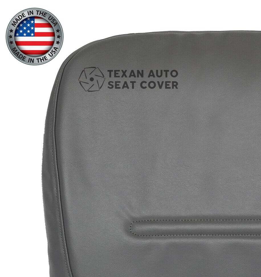 For 1999 to 2001 Ford F250 F350 F450 F550 Driver Side Bottom Synthetic Leather Replacement Seat Cover Gray