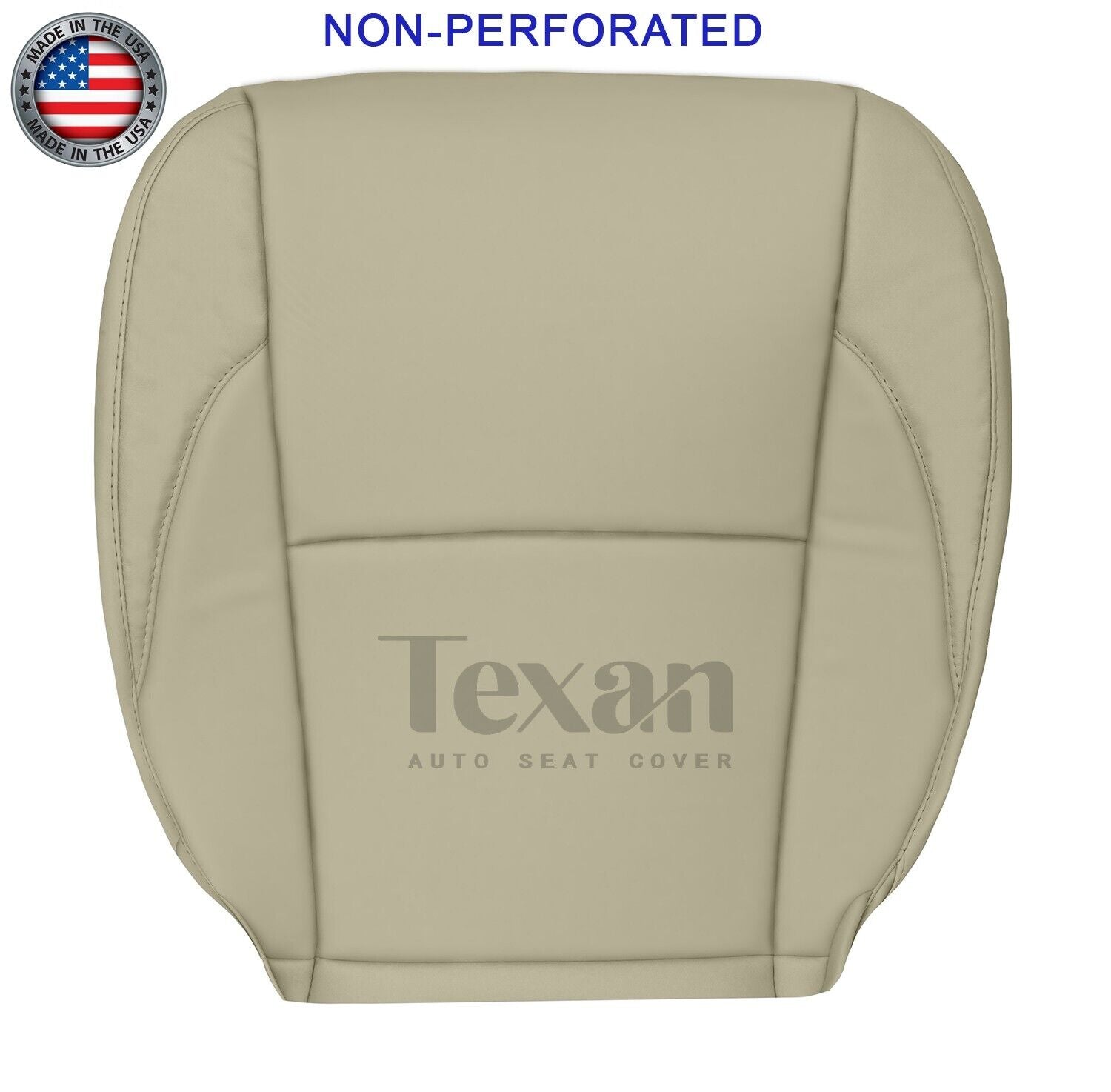 For 2007 to 2012 Lexus ES350 Passenger Bottom Leather Seat Cover Tan