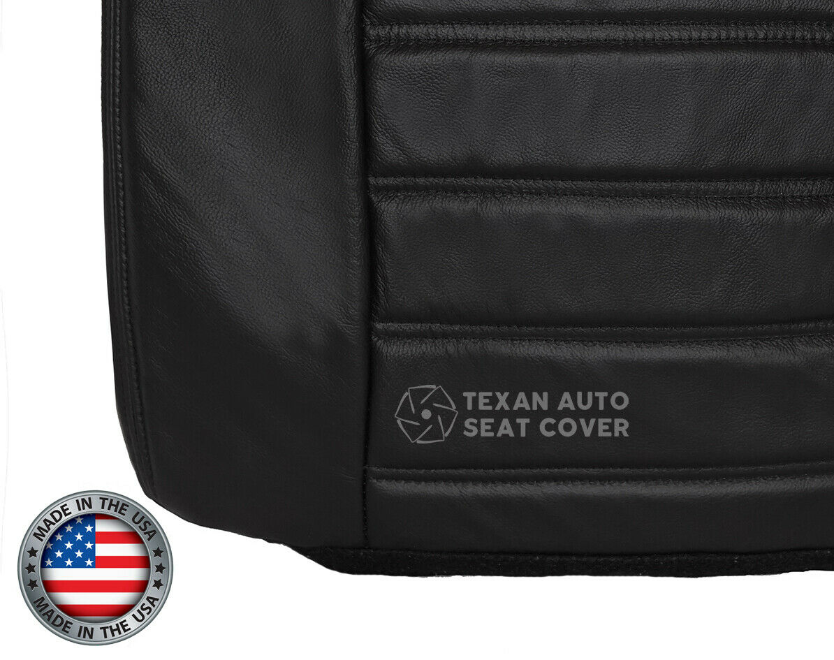 2003, 2004, 2005, 2006, 2007, Hummer H2 SUV, SUT, Truck, Luxury, Adventure Passenger Side Bottom Synthetic Leather Seat Cover Black