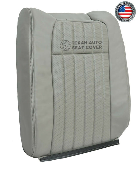 1994, 1995, 1996 Chevy Impala SS Passenger Side Lean Back Perforated Leather Replacement Seat Cover Gray