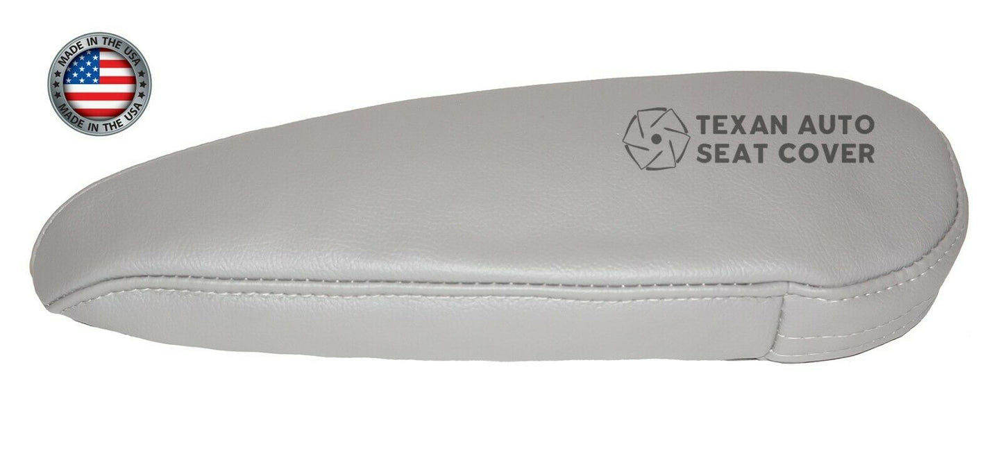 2000 to 2003 Ford Econoline Van Passenger Side Synthetic Leather Armrest Replacement Cover Gray