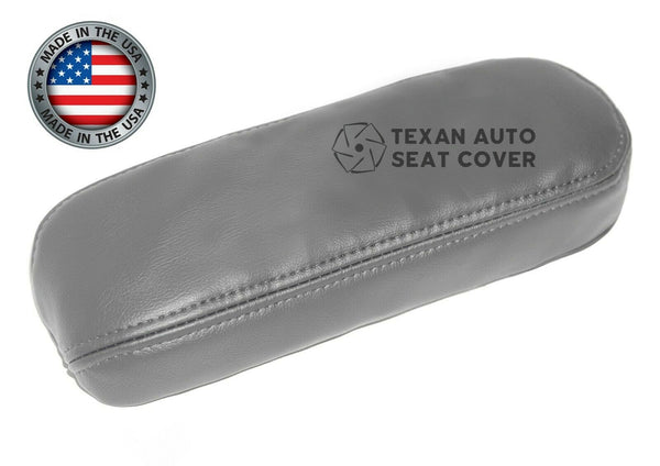 2003, 2004, 2005, 2006, 2007 Ford F250 F350 F450 F550 Lariat XLT, Crew Cab Lariat Driver Armrest Synthetic Leather Replacement Cover Gray