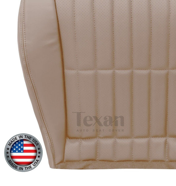 1997 to 2002 Chevy Camaro SS V6 RS Passenger Side Bottom Perforated Synthetic Leather Replacement Seat Cover Tan