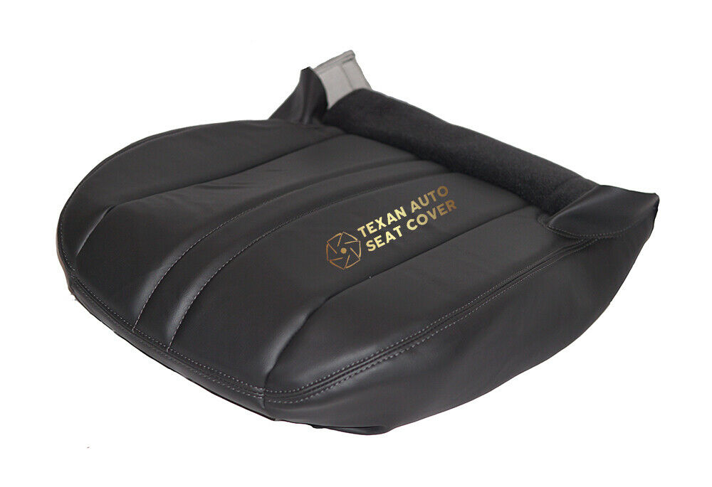 2003 to 2016 Chevy Express  Passenger Side Bottom Synthetic Leather Replacement Seat Cover Dark Gray