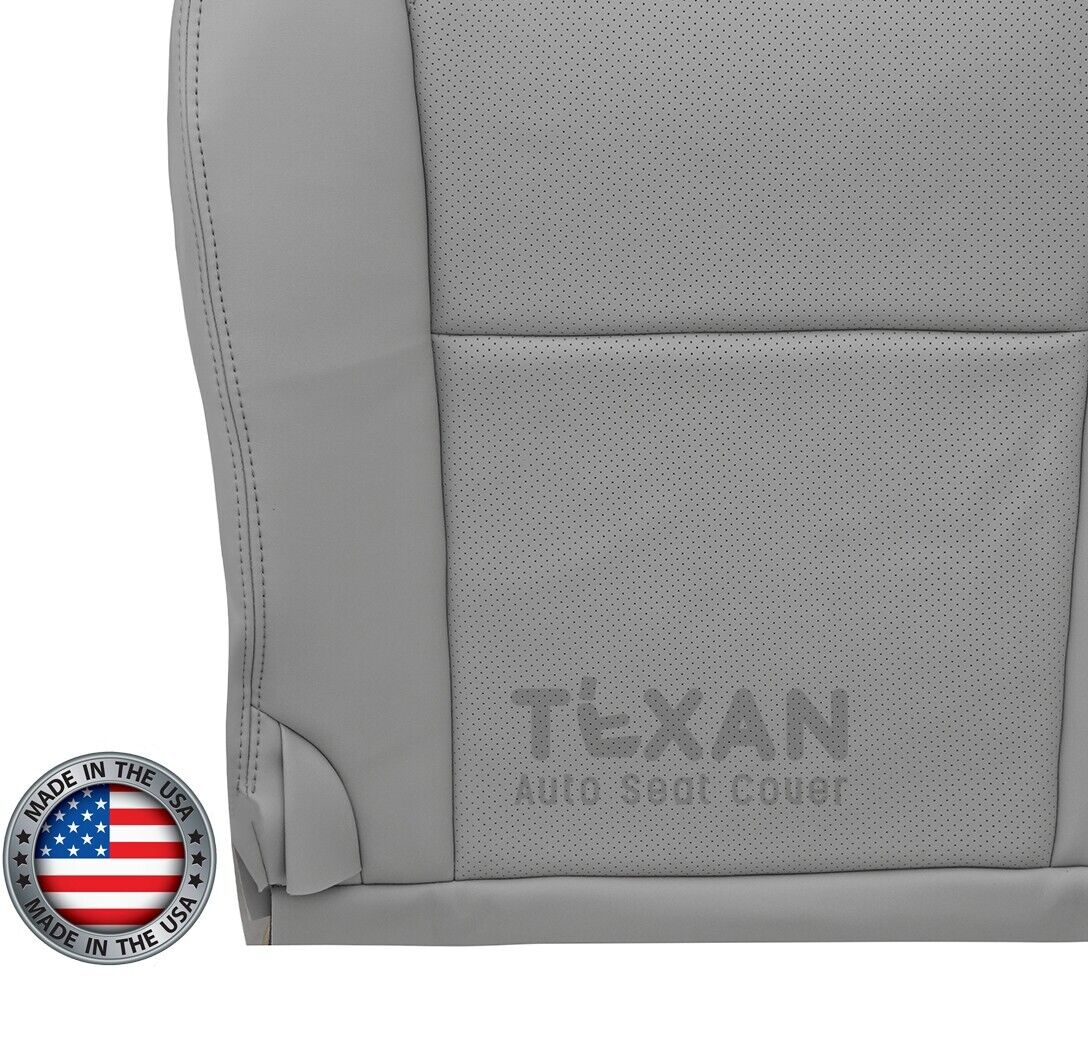 For 2006 to 2011 Lexus GS300, GS350, GS430, GS450H, GS460 Passenger Side Bottom Perforated Leather Replacement Seat Cover Gray