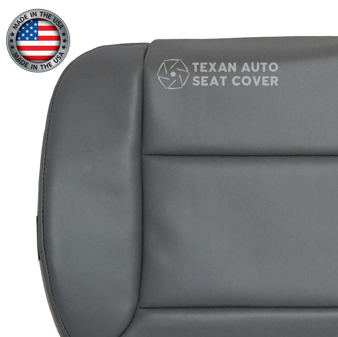 2015-2019 Chevy 3500 FLATBED Utility Bed-Driver Bottom VINYL Seat Cover Gray